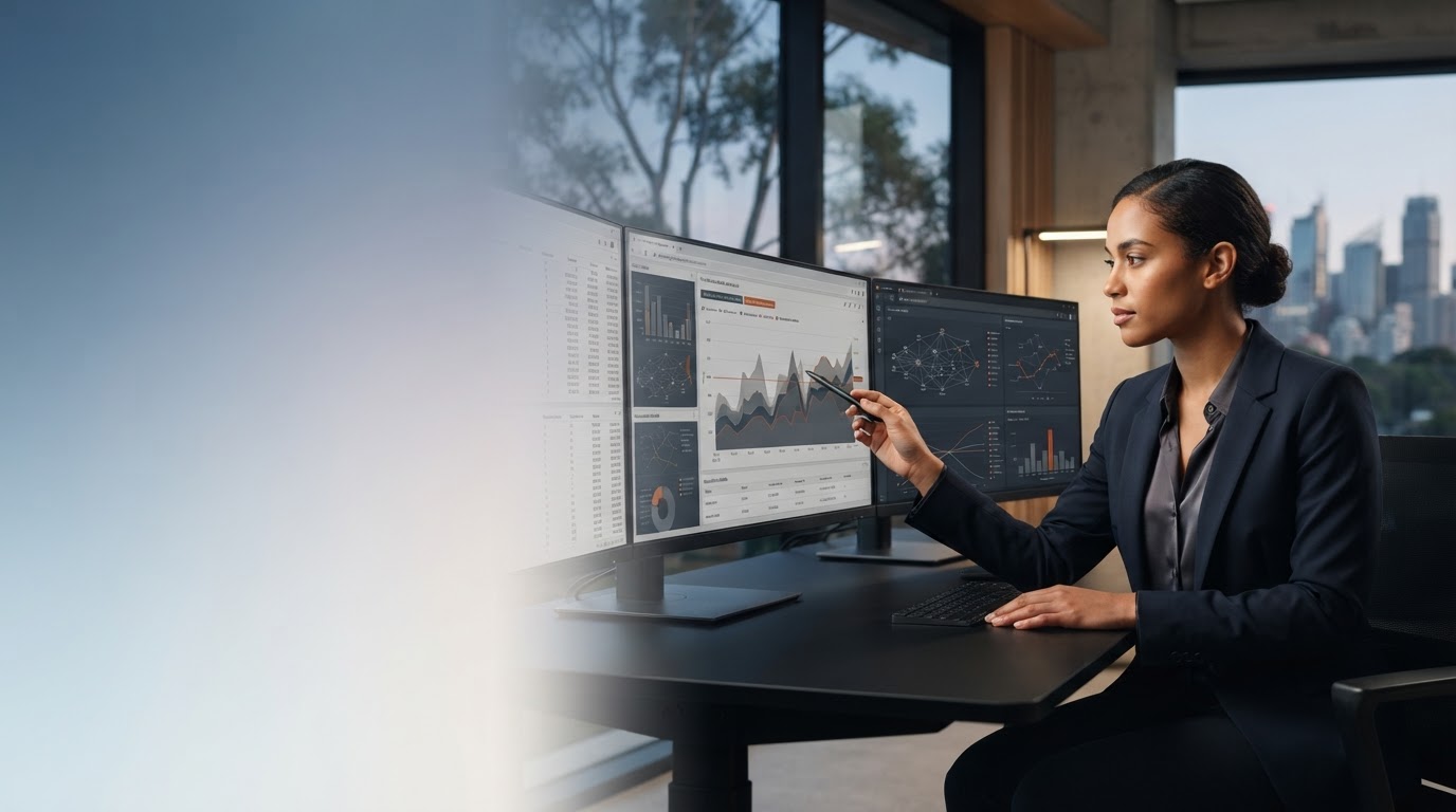 Quilverynth data analysis interface displayed on a workstation screen